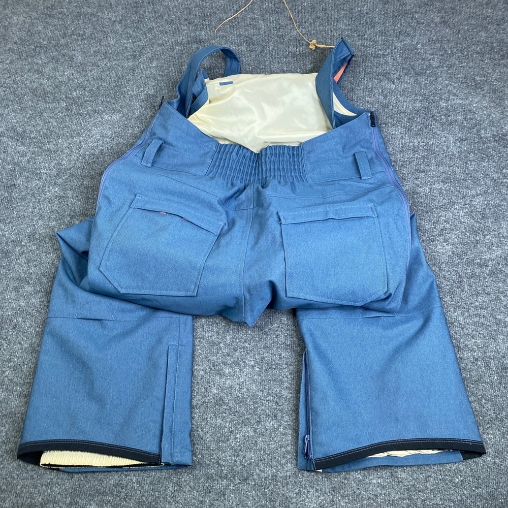 Burton Avalon Stretch Bib Snowboard Pants Womens XL Light Denim Blue 21446100400 - Picture 6 of 6